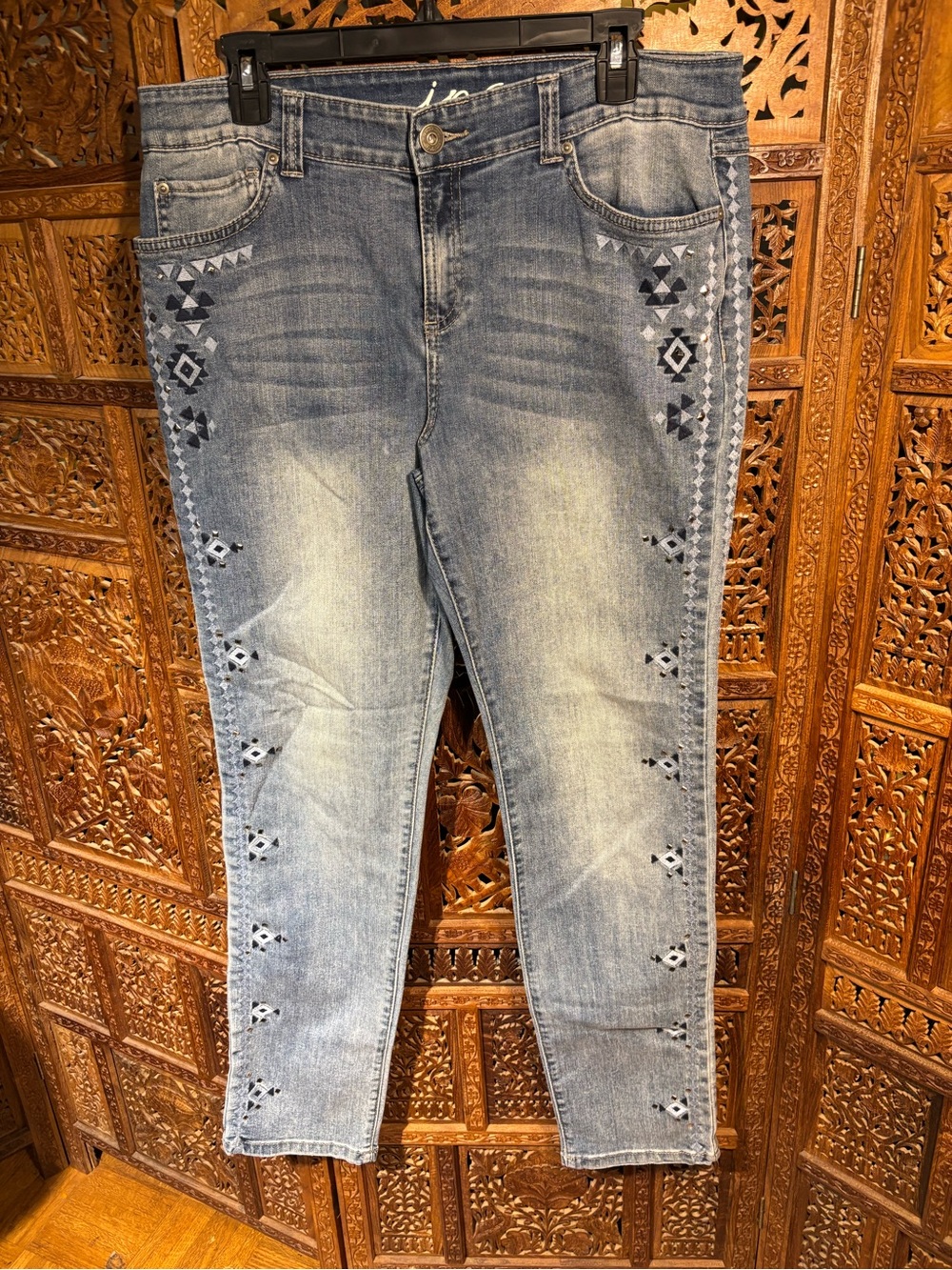 Inc Denim Embroidered Light Blue Women's Jeans